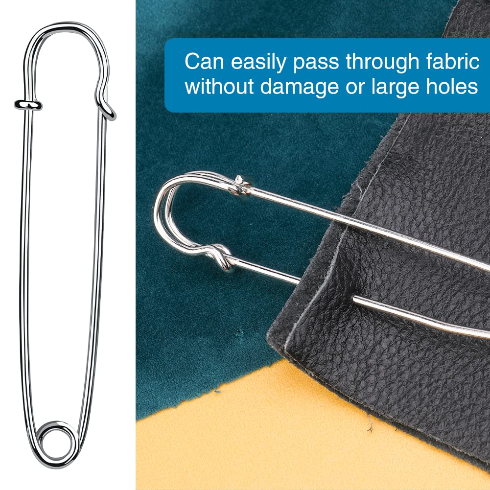 18Pcs Assorted (3.94, 2.95, 1.97) Heavy Duty Large Safety Pins